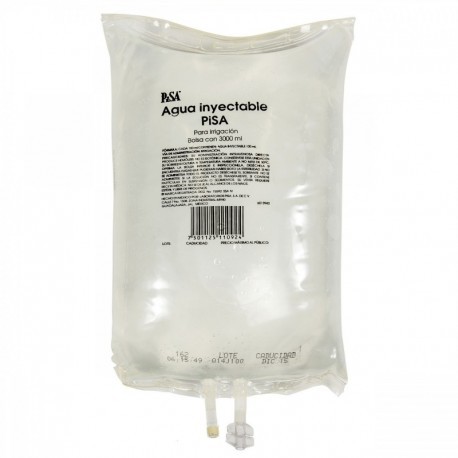 Agua Estéril para Irrigación 3000 ml Bolsa
