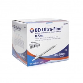 Jeringa para Insulina Ultra Fine 0.5 ml 31...